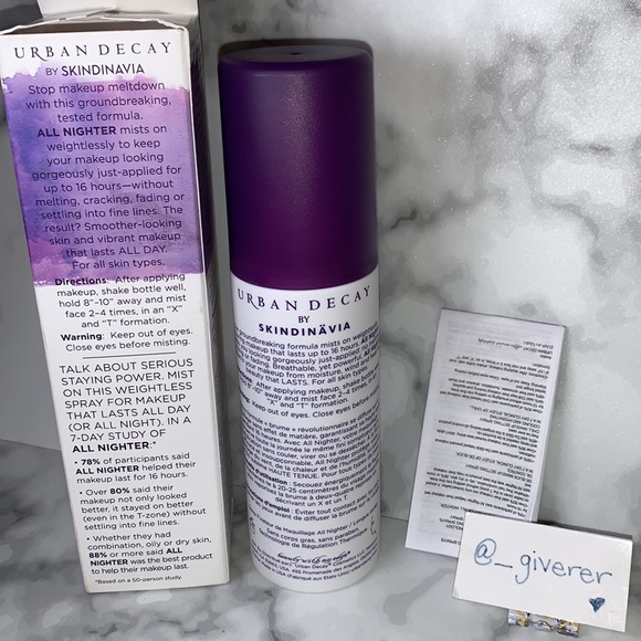 NIB OG All Nighter Urban Decay Setting Spray - Picture 6 of 11